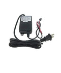 Electrical power adapter with black cable for Digital LCD Water Flow Controller System with Hall Effect Flow Meter and 24V power.