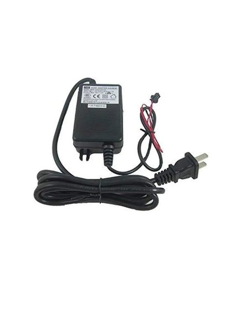 Electrical power adapter with black cable for Digital LCD Water Flow Controller System with Hall Effect Flow Meter and 24V power.