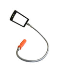 Must Have Flexible LED Inspection Mirror With Telescoping Arm And 360 Degree Swivel For Hard To Reach Spots, Stainless Steel Frame