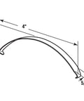Diagram of 4 Inch Sliding Screen Door Top Tension Spring Replacement Part, Heavy Duty Steel, Fits Andersen Patio Doors