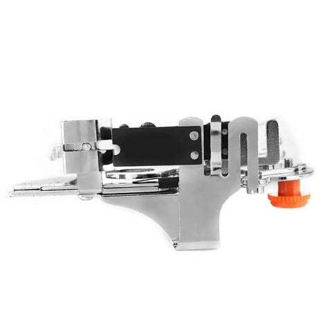 Stainless Steel Ruffler Presser Foot With Adjustable Pleat Depth For Sewing Machines Pro Grade Auto Feed Pleating Attachment close-up