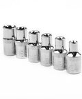 Must-Have 6 Piece E Socket Set For Auto Repair. Tough Heat Treated Steel Bits Covering E4 To E10 Star Female Bolt Removal! E4-E10 sockets