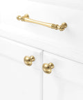 10 Pack One And A Quarter Inch Brushed Gold Cabinet Knobs For Cabinets Drawers Dressers Cupboards Sturdy Solid Metal Hardware