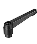 Kickass M10 Toggle Clamp Lever With Smooth Push Button Quick Release System Built From Tough Plated Steel For Snappy Workbench Adjustments and Zero Hassle Clamping Action Every Day, showing a black lever arm.