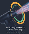Cordless Electric Air Duster With 3 Gear Mini Portable Jet Dry Blower detail showing high and low gear usage times.