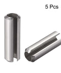 Slotted Spring Pin M8 X 50mm 304 Stainless Steel Roll Pin With Chamfered Ends For Easy Install And Precise Positioning, Pack Of 5