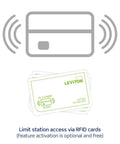 RFID card feature for Beefy Level 2 EV Charger With 48 Amp Output And 11.6 kW Power, 18 Foot Cable, Indoor Outdoor Hardwired EV Station.