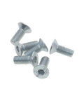 Flat Head Rear Derailleur Hanger Bolts Set M4x10 6 Pack High Strength Steel in various sizes, for bike frame mounting.