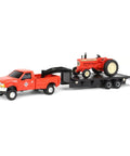 Die Cast Allis Chalmers D19 Tractor With Ford F 350 Pickup And Fifth Wheel Trailer Set One Sixty Fourth Scale Collectible