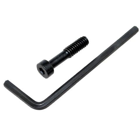 Beefy Black Hex Head Takedown Action Cap Screw With Precision Allen Wrench Drop In Upgrade For Ruger 1022 1022 Magnum tactical parts.