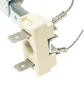 Get Your Dryer Back In Action With This Hot Heating Element Assembly, electric dryer part with hooks and connectors.