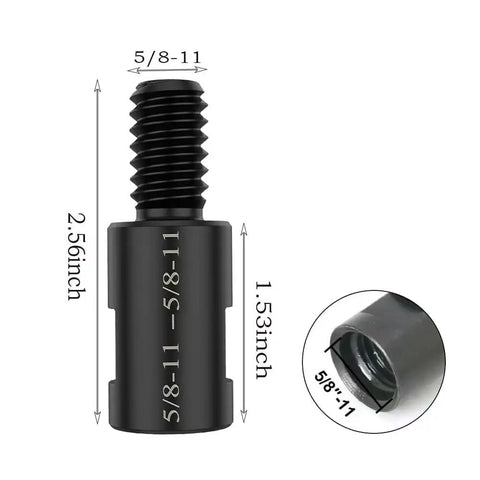 Two Inch Diamond Beveling Chamfer Bit for Porcelain Ceramic Granite Tiles showing 5/8-11 thread dimensions
