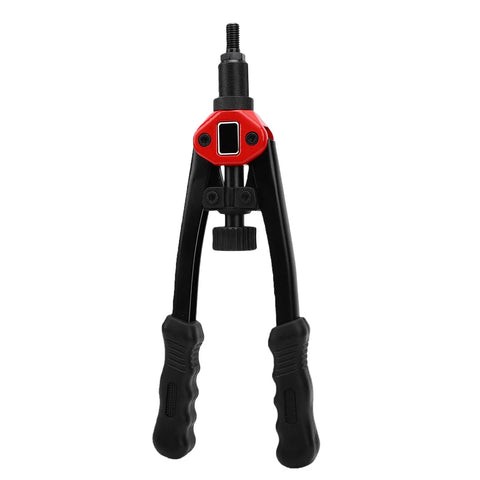 Super Heavy Duty Rivet Nut Tool Kit And Mandrels For Metal Plastic Work Plus Furniture Decor Auto Ship Repair Perfect For Mechanics And DIY Whippers Who Need Serious Grip Power, hand tool front view