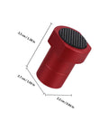 Red stopper from 8 Pack Aluminum Alloy Positioning Planing Stoppers For Woodworking Benches Easy Install Quick Release Workbench Dogs