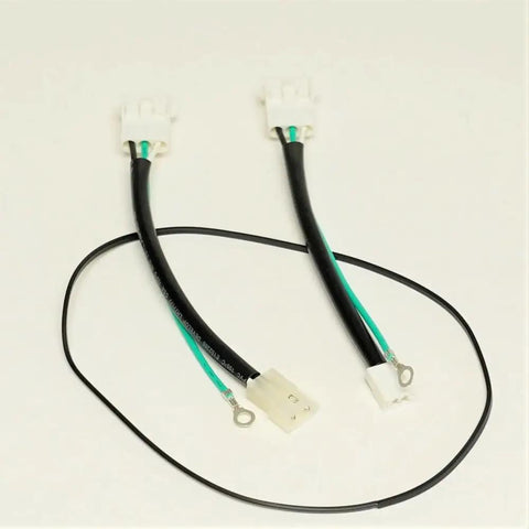 Straight Swap Furnace Draft Inducer Blower Motor Solid Replacement For Gas Heating Gear Direct Fit Compatible With Carrier 66755 Wiring harness connection with white connectors and insulated wires.