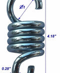 800 Lb Capacity Hammock Chair Spring Set 4 Inch Porch Swing Springs Suspension Hangers And Hooks Replacement, steel spring view