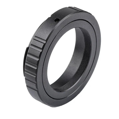 M42 T Ring Adapter For Canon DSLR Cameras, Durable Aluminum Build, side view showing internal threading