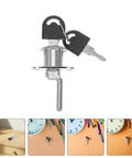 Hidden Desk Drawer Locks With Keys For Office Furniture - zinc alloy lock with keys, perfect for concealed mounting.