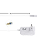 Charger Replacement For Water Flosser 3 Volt Output 0.2 Amp Power Cord 5 Feet White Compatible With WP360W WP462 WP450 Models Travel Ready Safe