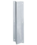 Vertical Rod Covers With Mounting Screws Satin Stainless Steel Door Hardware Protectors 1.62 Inch Projection 3.25 Inch Wide 24 Inch Tall Built To Last No Fuss Install For A Clean Sleek Look visible in image