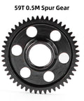 Chrome Steel 0.5M 49T Spur Gear For Arrma Granite Mojave Typhon Grom Losi RC Trucks 1/12 1/14 1/16 1/18 Upgrade Part Wear Resistant CNC Gear With Smooth Mesh And Boosted Performance