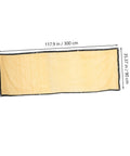 Beige Privacy Screen Fence Net for Chain Link Fences, Heavy Duty Garden Privacy Netting, 117.9x35.37 in, weather resistant with grommets.