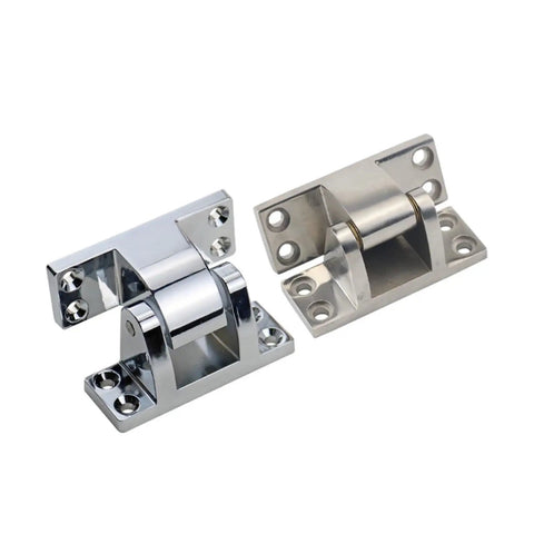 Rock Solid Heavy Duty Load Bearing Hinge 152 X 77 mm Premium Steel Cabinet Gate Door Mount Bracket side view with shiny finish.