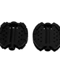 Two Piece Plastic Kids Pedals Set For Tricycles And Bikes Black Non Slip Foot Pedals Front Wheel Mat Foot Rest For Children Trikes Or Baby Strollers