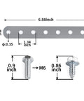 Heavy Duty Steel Oil Cooler Mounting Bracket Kit For 3/4 Inch Systems Compatible With LPD47391 dimensions and bolts shown