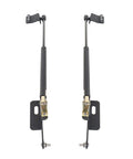Wrangler JK Hood Lift Support Kit Pair For 2011-2018 Jeep Wrangler JK And Unlimited, bolt-on gas-charged shocks and steel brackets