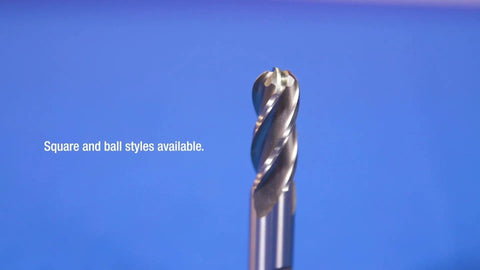 3/4 Inch By 3/4 Inch High Speed Steel Ball End Mill With Weldon Shank, 2 Flute, Single End, DWC Series, Pro Grade Milling Tool For Aluminum And Metalworking, Polished Finish For Smooth Cuts And Easy Indexing