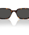 Zaya Low Bridge Fit Sunglasses In Havana With Dark Grey Lenses, Narrow Face Friendly X Small Frame, square style front view