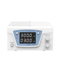 Programmable 0 To 300V 0 To 3A Beefy 900W Switching Power Supply With RS485 Interface For Phone Repair And Benchtop Use Compact Rack Ready Power Source With Fast Load Transient Response And Stable High Gain Circuit, white metal front view