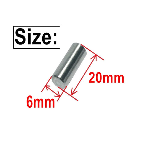 Beefy 25 Pack 6mm x 20mm Dowel Pins Stainless Steel 304 For Woodworking And Furniture Shelves And Beds Built Tough Dowels