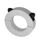 Heavy Duty Split Clamp Collar 25MM Aluminum Alloy Drill Depth Stop Ring With Bearing Backstop side view showing durable split design.