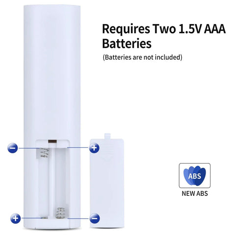 Universal Vibration Plate Remote Replacement battery compartment exposed, requires 2x AAA batteries, no programming needed.