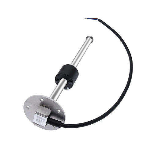 Stainless Steel Fuel Sending Unit for Boats and Marine Use, 5 Hole Water Level Gauge Sensor, 0 to 190 Ohm and 240 to 33 Ohm, 20 Inch Long, Beefy Marine Fuel Sender for Tanks, 20-inch stainless steel marine sender with 5-hole flange and wire lead