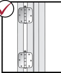 Hinge Mate 150 Door Hinge Installation Kit And Mortiser Template Pro Grade Jig And Router Template installed on a door