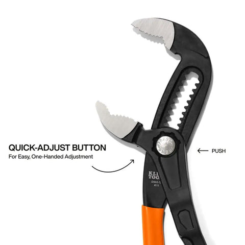 7 Inch Adjustable Pliers With Quick Adjust Klaw Pump Pliers Design For Maximum Torque, V Jaw And Hardened Teeth For Slip Free Gripping