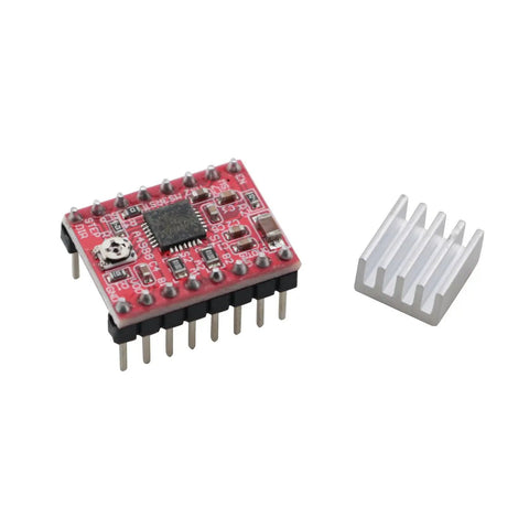 3 Pack A4988 Stepper Motor Driver Module for 8 to 35V 1A with One Sixteenth Microstepping and heatsink