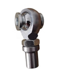 Heavy Duty Chromoly Steel M22 Thread Heim Joints Engineered To Run Slick With Zero Slop In Linkage Systems close-up view of rod end.
