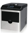 Portable Countertop Ice Maker Pumping Out 55 Lbs Of Irresistible Chewable Bullet Ice Daily Featuring A Sweet Two In One Water Jug Setup That Runs On Low Noise For Chill Home Office Routines - sleek silver and black design.