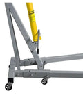 Heavy Duty 2 Ton Hydraulic Engine Hoist And Foldable Shop Crane With Hand Pump showing hydraulic pump and frame detail.