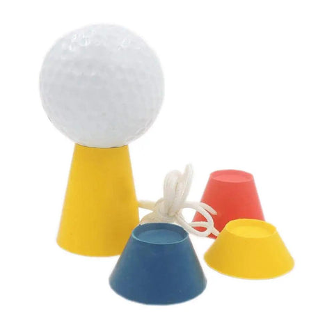 Winter Golf Tees Set For Frosty Ground And Indoor Use, Colorful Rubber Tees With Four Heights 12mm 17mm 22mm 37mm, 16 Piece Pack