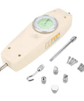 300N Analog Dynamometer Handheld Push Pull Force Gauge for Electronics and Hardware Testing with Pro Grade Dial Meter and Easy Benchtop Use Great for lab work and field testing Auto shop projects and rugged construction, beige