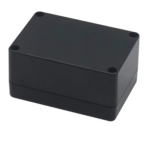 IP65 Waterproof Outdoor Junction Box Project Box Made From ABS Plastic Electrical Enclosure In Black Rugged Weatherproof And Dustproof For Harsh Environments 3.94 By 2.68 By 1.97 Inches Pack Of 2.