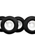 18x8.50-8 Golf Cart Tires On 8x7 White Wheels Assemblies Set Of 4 Universal Fit For EZGO Yamaha Club Car Golf Carts Built For All Terrain