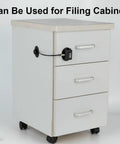 No Keys Needed Fridge And Freezer Child Safety Lock With Ultra Strong Adhesive used on filing cabinet with code entry
