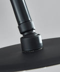 Close-up of the Matte Black Shower System With 8 Inch Round Shower Head And Handheld Spray Brass Rough In Valve Durable Stainless Steel Hose