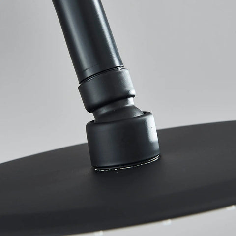 Close-up of the Matte Black Shower System With 8 Inch Round Shower Head And Handheld Spray Brass Rough In Valve Durable Stainless Steel Hose